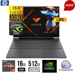 LAPTOP HP Victus 15-FB3019LA 15.6" FHD IPS AMD Ryzen 7 7445HS 16GB 512GB SSD RTX 3050 6GB FREEDOS